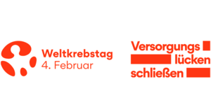 Logo: Weltkrebstag – Versorgungslücken schließen