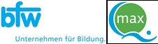 Logos: bfw und maxQ